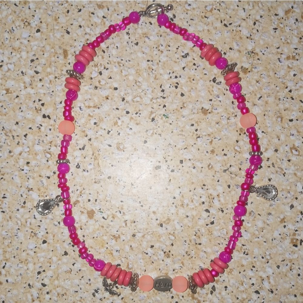 Hero/love 💕 charm necklace